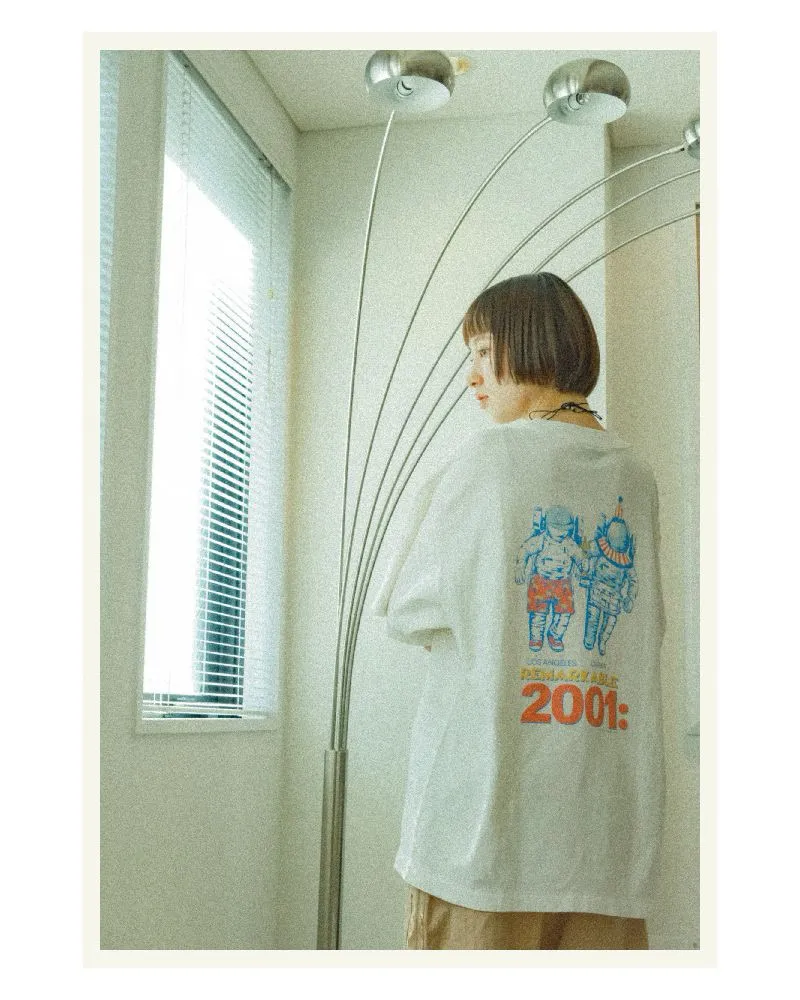 SAINT Mxxxxxx × Sean Wotherspoon SW_SS TEE/ASTRO/WHT SW joint retro enzyme wash old tee Astronaut distressed short sleeves off-white S-XL Correct version Customized SW joint wash water label Original development No production without looking at pictures Printing pixel level restoration
